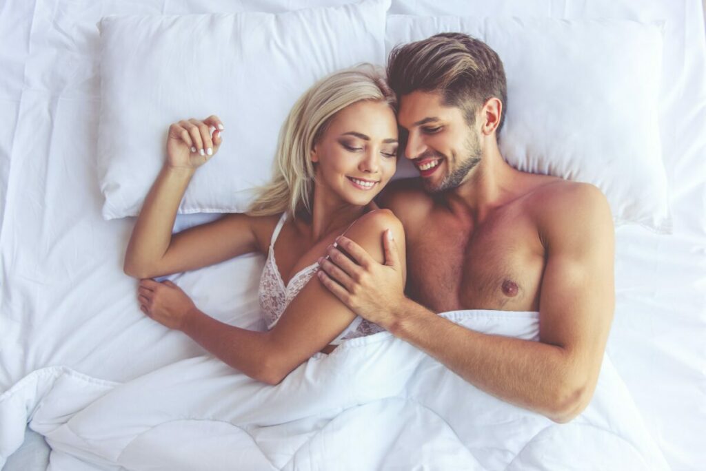 Couple in bed